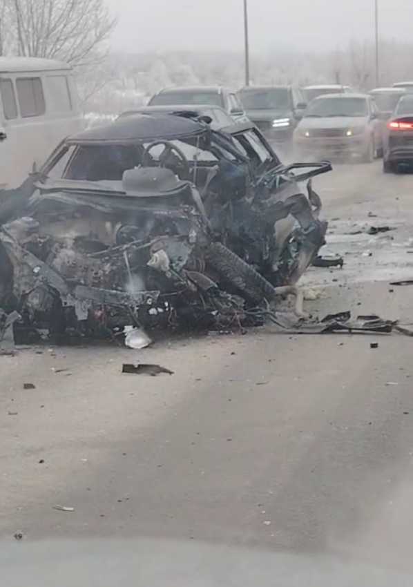 Фотография для новостиОба водителя погибли в результате аварии на автодороге "Костанай-Тобыл"