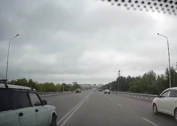 Изображение 1 для По видео с регистратора наказали водителя-нарушителя в Костанае