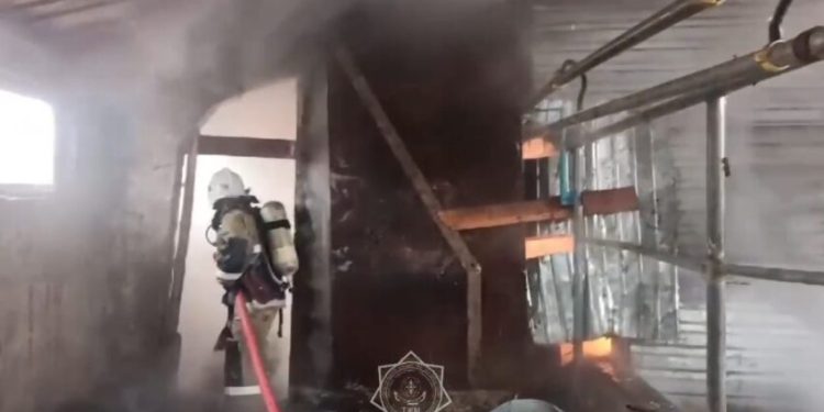 Изображение для новости: Животноводческая база загорелась в Костанайской области