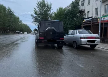 Изображение 1 для Припарковался на дороге. Полиция оштрафовала водителя в Костанае