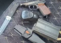Изображение 1 для Полный набор запрещёнки. Полицейские задержали водителя в Костанае
