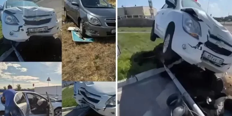 Изображение для новости: Сбитые знаки и разбитые авто: экзамены на права в Казахстане напоминают сцены из триллера