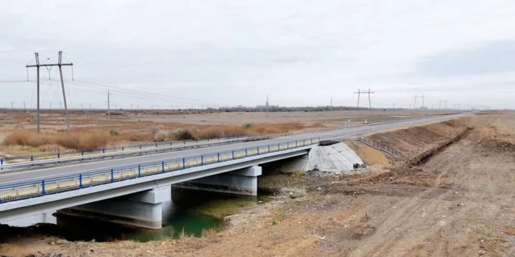 Изображение для новости: В Костанайской области завершен капремонт моста на автодороге в Костанайской области