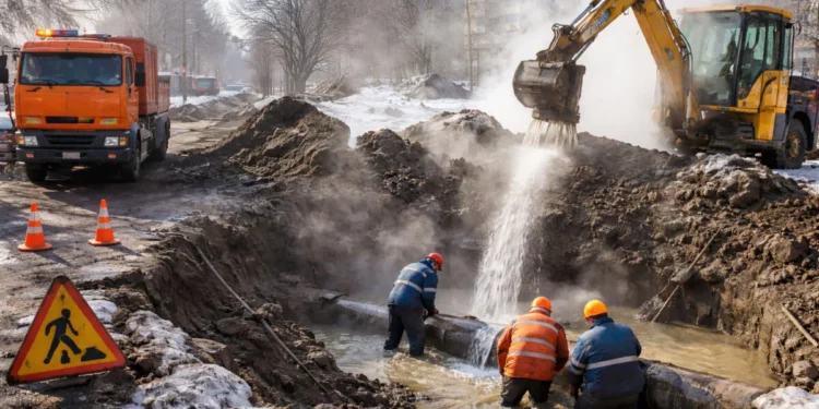 Изображение для новости: Коммунальные аварии в Костанае: временные отключения воды и тепла