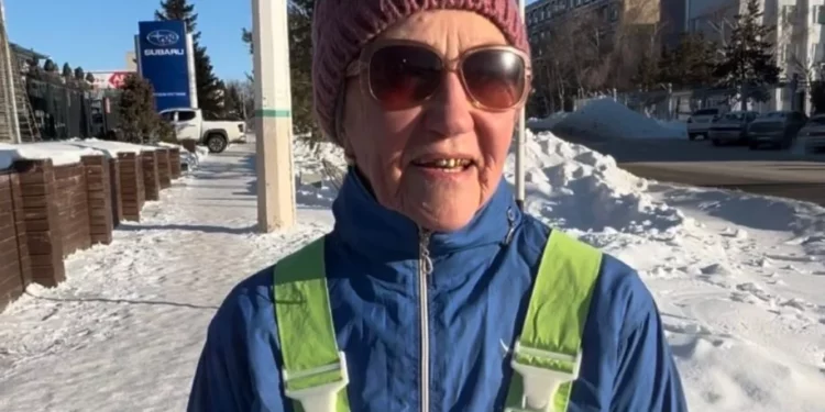 Изображение для новости: 75-летняя жительница Костаная выходит на пробежки даже в лютый мороз