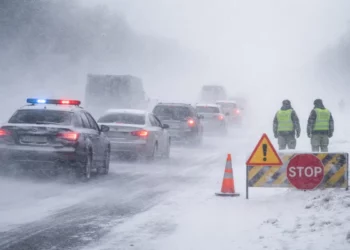 Изображение для новости: Водителей не выпускают из Рудного: на трассе сильная метель