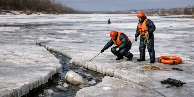 Изображение для новости: Лёд стал опасным: в Костанайской области предупреждают о риске для жизни