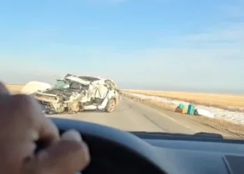 Изображение для новости: Лобовое столкновение произошло на трассе Костанай–Аулиеколь