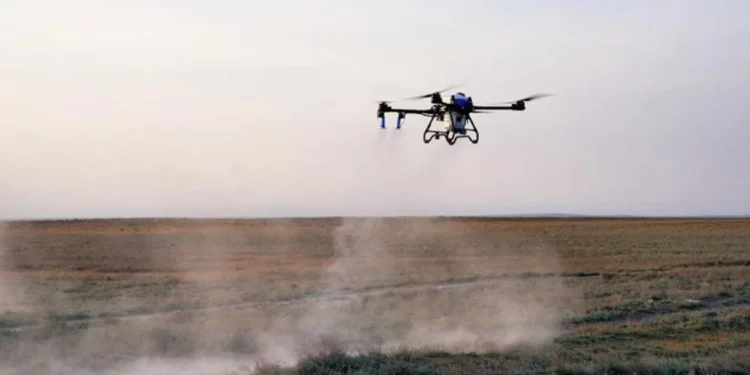 Изображение для новости: Саранча не пройдёт: Казахстан усиливает борьбу с вредителями агродронами
