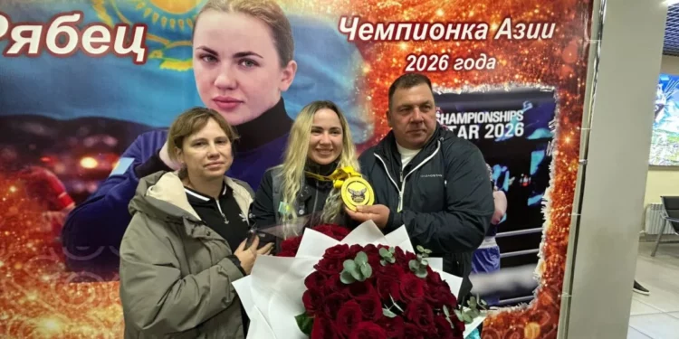 Изображение для новости: Золотую чемпионку Азии встретили в Костанае: триумф Надежды Рябец